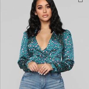 “Wild Thoughts” blouse top from fashion nova
